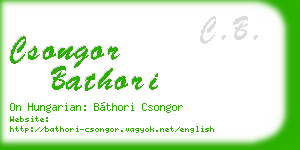 csongor bathori business card