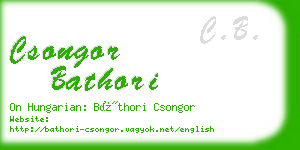 csongor bathori business card